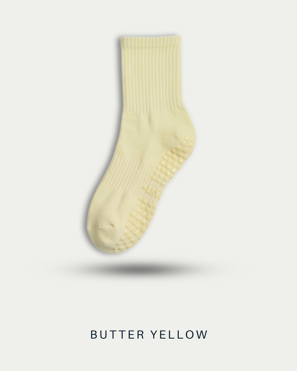 Crew Non Slip Grip Socks (V2) - Butter Yellow