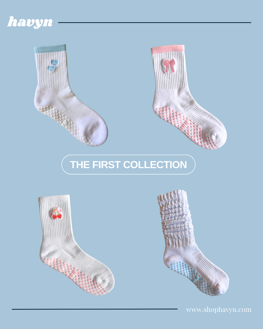 Grip Socks (V1): The First Collection 4-Pack