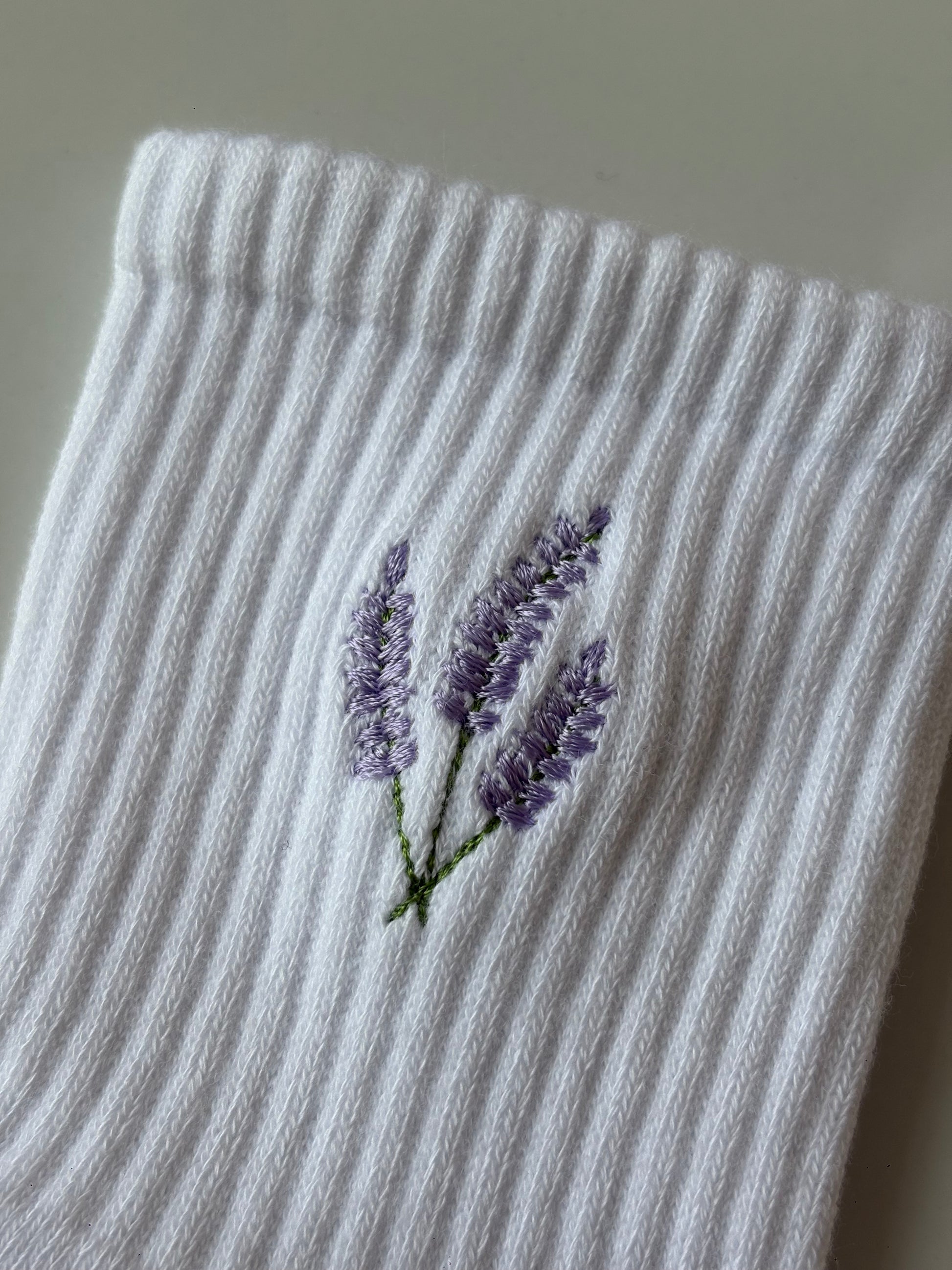Crew Non Slip Grip Socks - Lavender