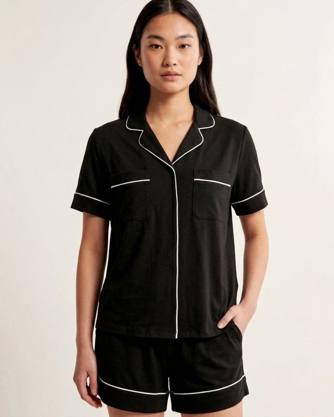 Relaxed Short Sleeve Bamboo Pajama Set