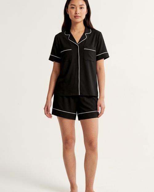 Relaxed Short Sleeve Bamboo Pajama Set