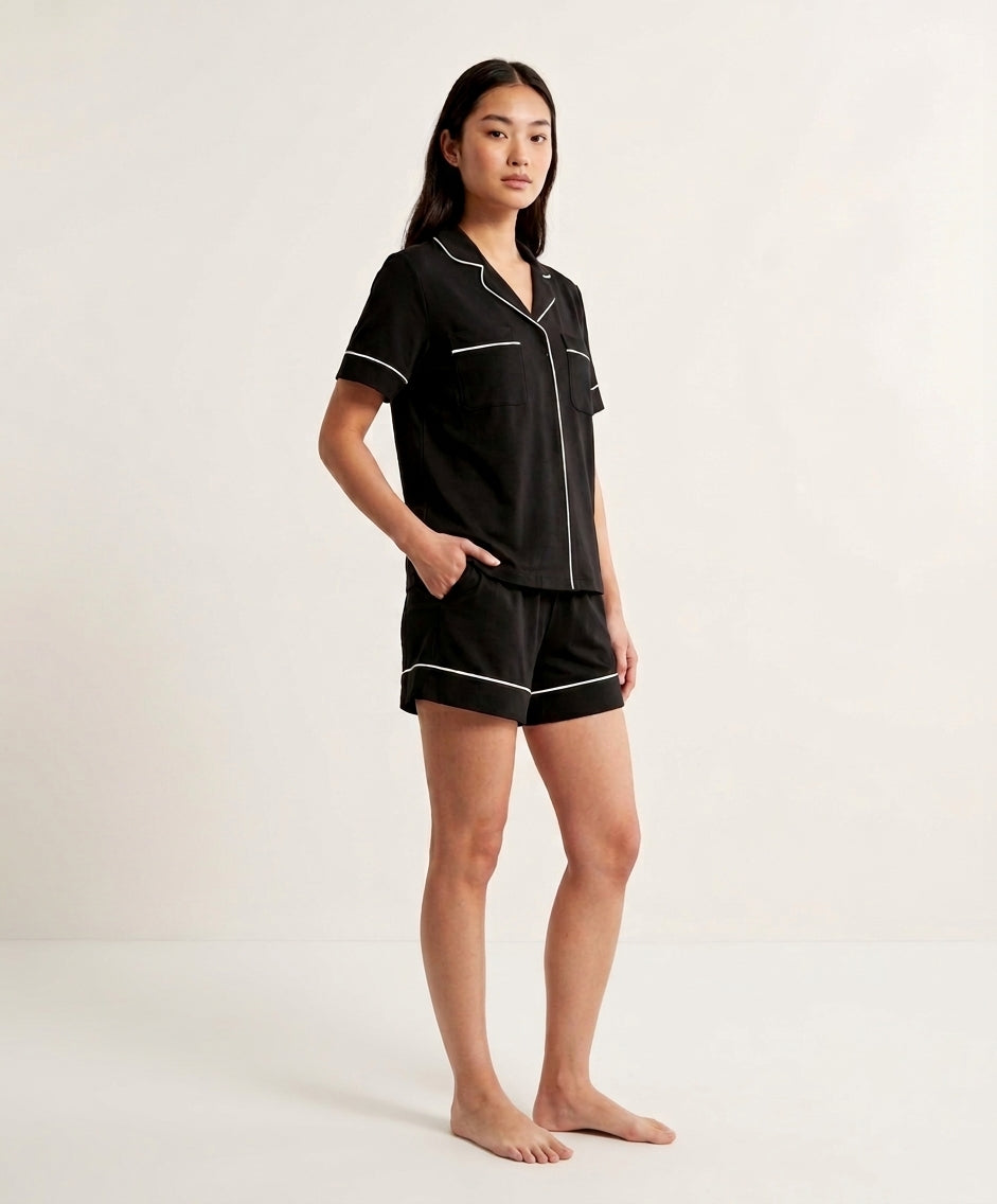 Relaxed Short Sleeve Bamboo Pajama Set