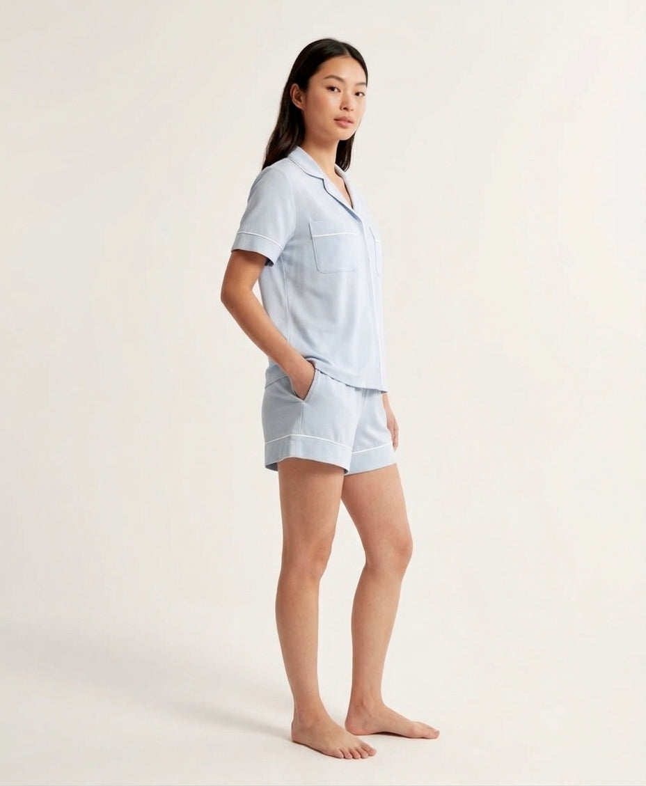 Relaxed Short Sleeve Bamboo Pajama Set