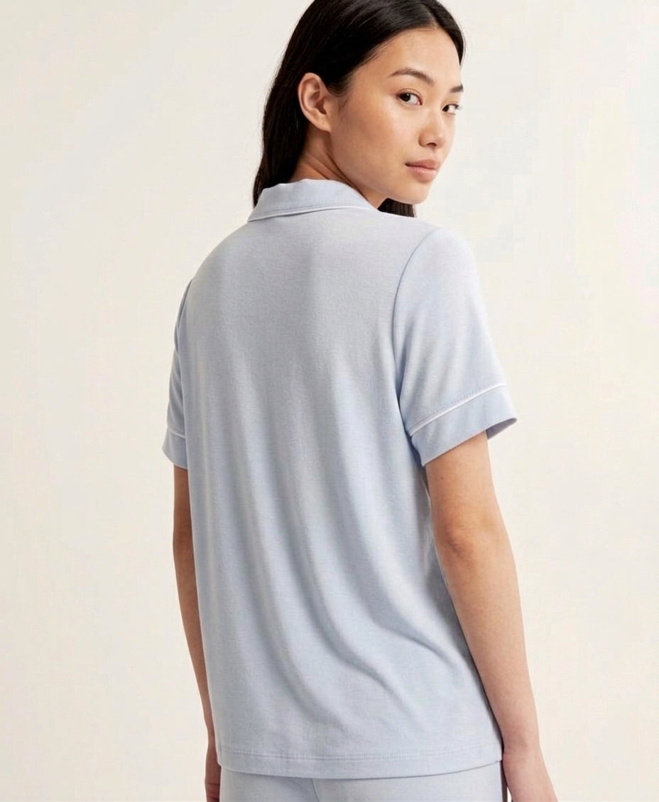 Relaxed Short Sleeve Bamboo Pajama Set